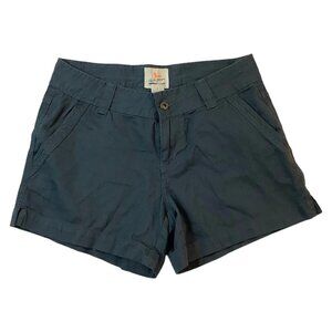 NWT Field & Stream Womens Gray Bermuda High-Rise Chino Shorts Size 6 100% Cotton